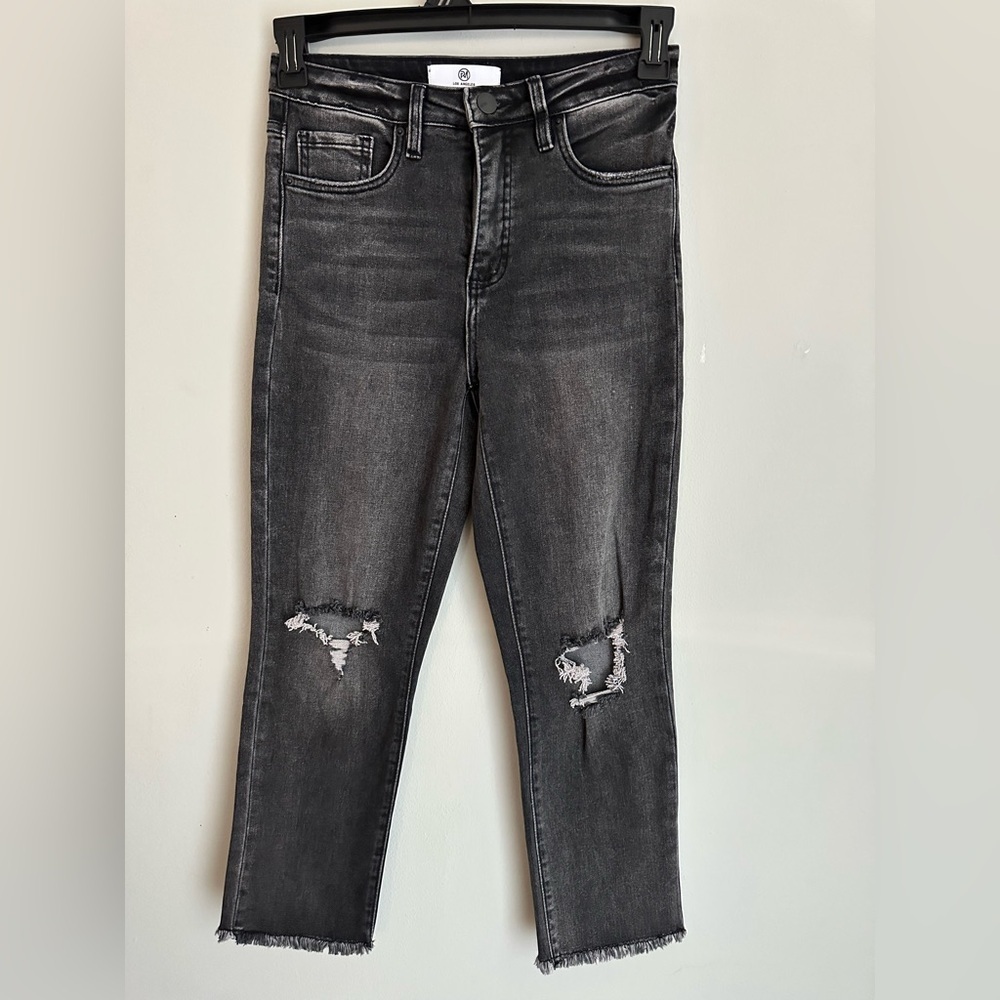RFM Los Angeles Dylan High Rise Cropped Straight Leg Jeans Sz 3/26